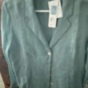 Linen and gauze blouse